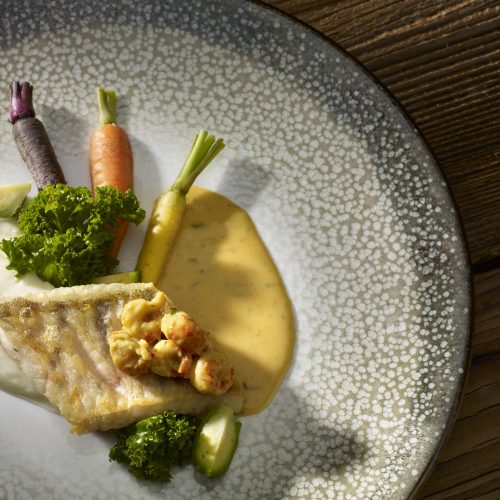 Ryba z warzywami w menu